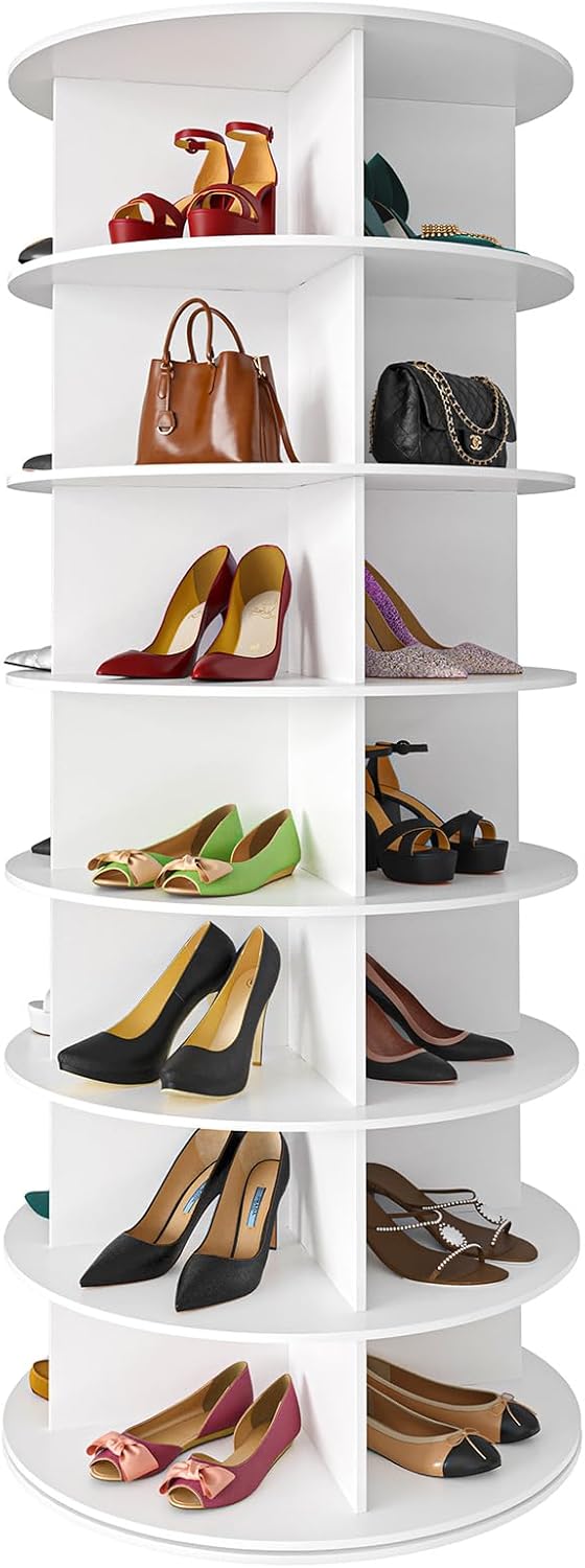 SpaceAid 7-Tier Rotating Shoe Rack Tower