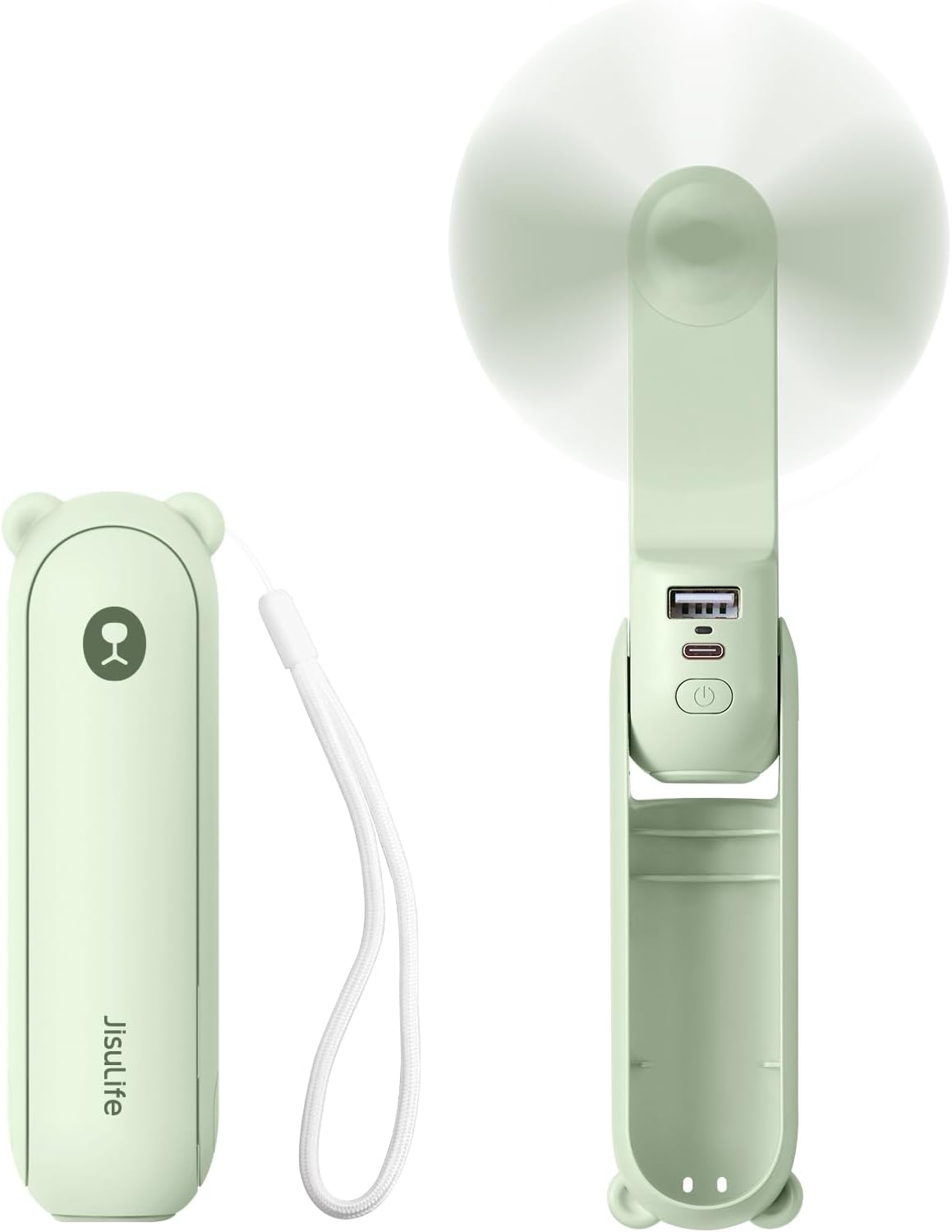 JISULIFE Handheld Mini Fan (3-in-1 USB Rechargeable)