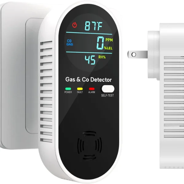 4-in-1 Upgraded Natural Gas Leak Detector and Carbon Monoxide Detectors