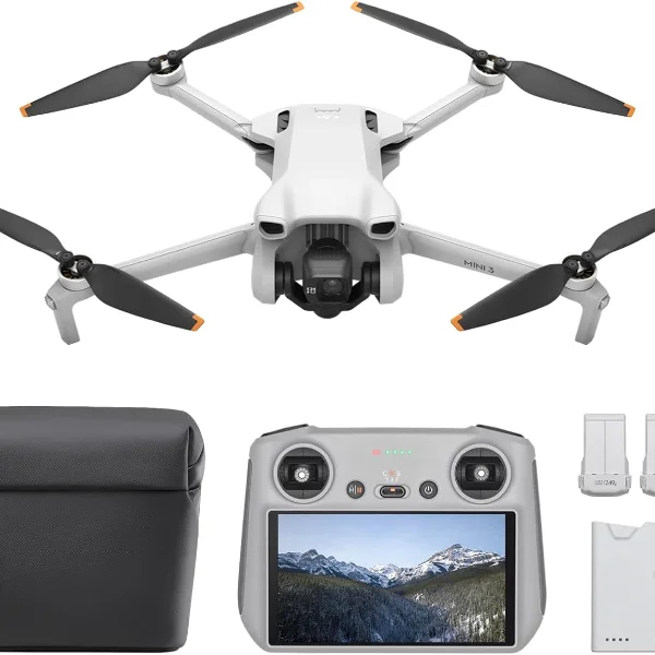 DJI Mini 3 Fly More Combo (DJI RC), Drones with Camera for Adults 4K
