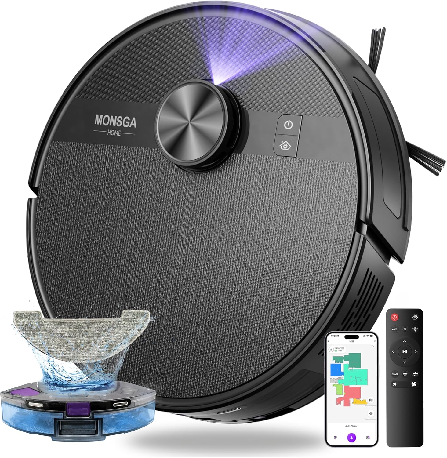 MONSGA Robot Vacuum and Mop Combo
