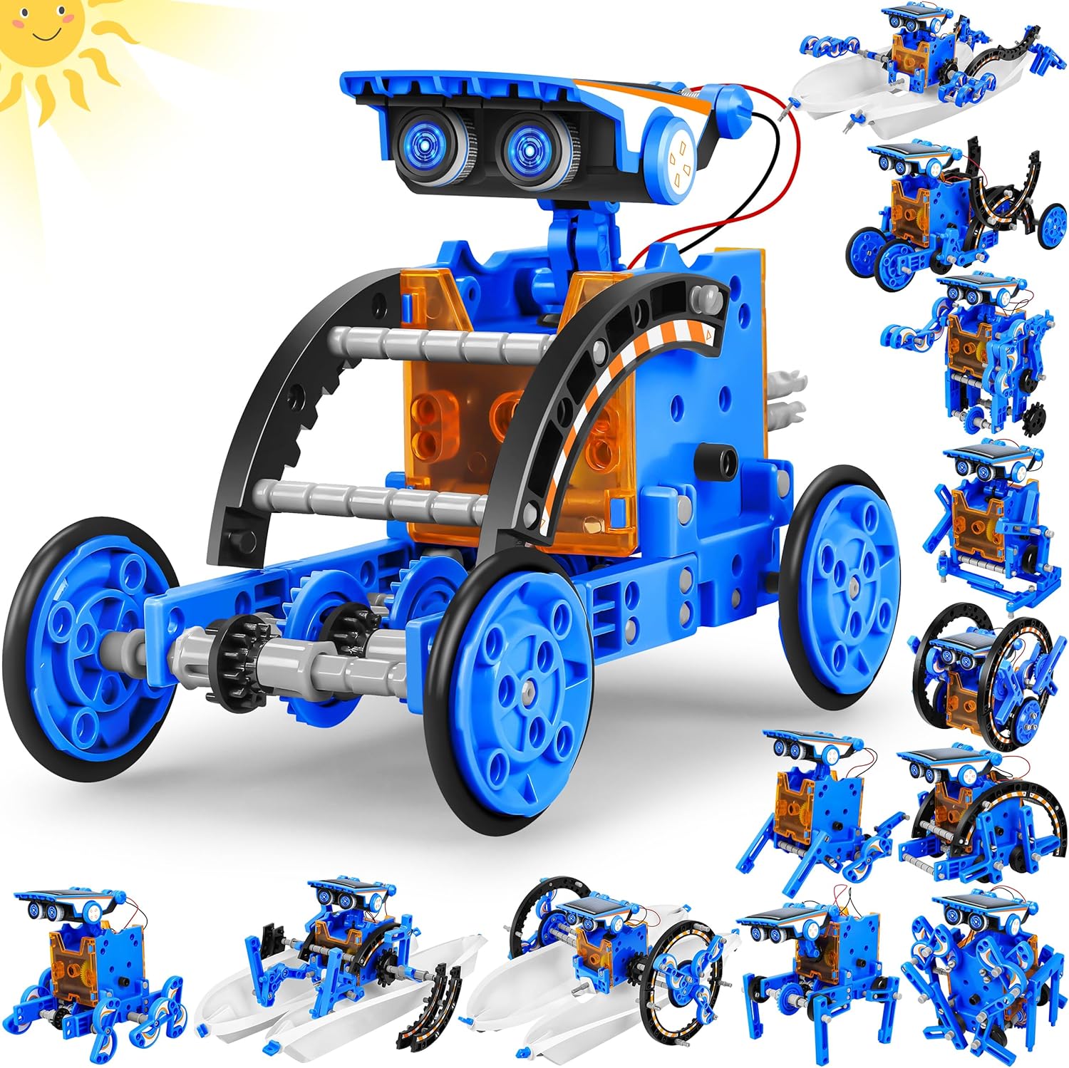 STEM 13-in-1 Education Solar Power Robots Toys for Boys Age 8+