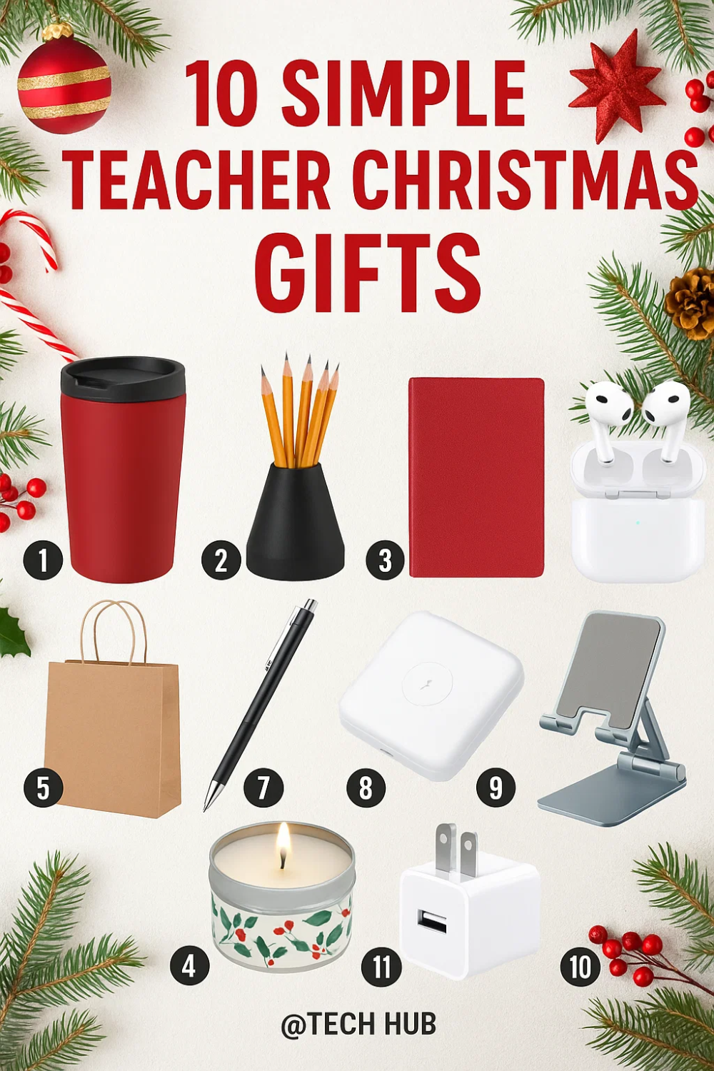 10 Simple Teacher Christmas Gifts