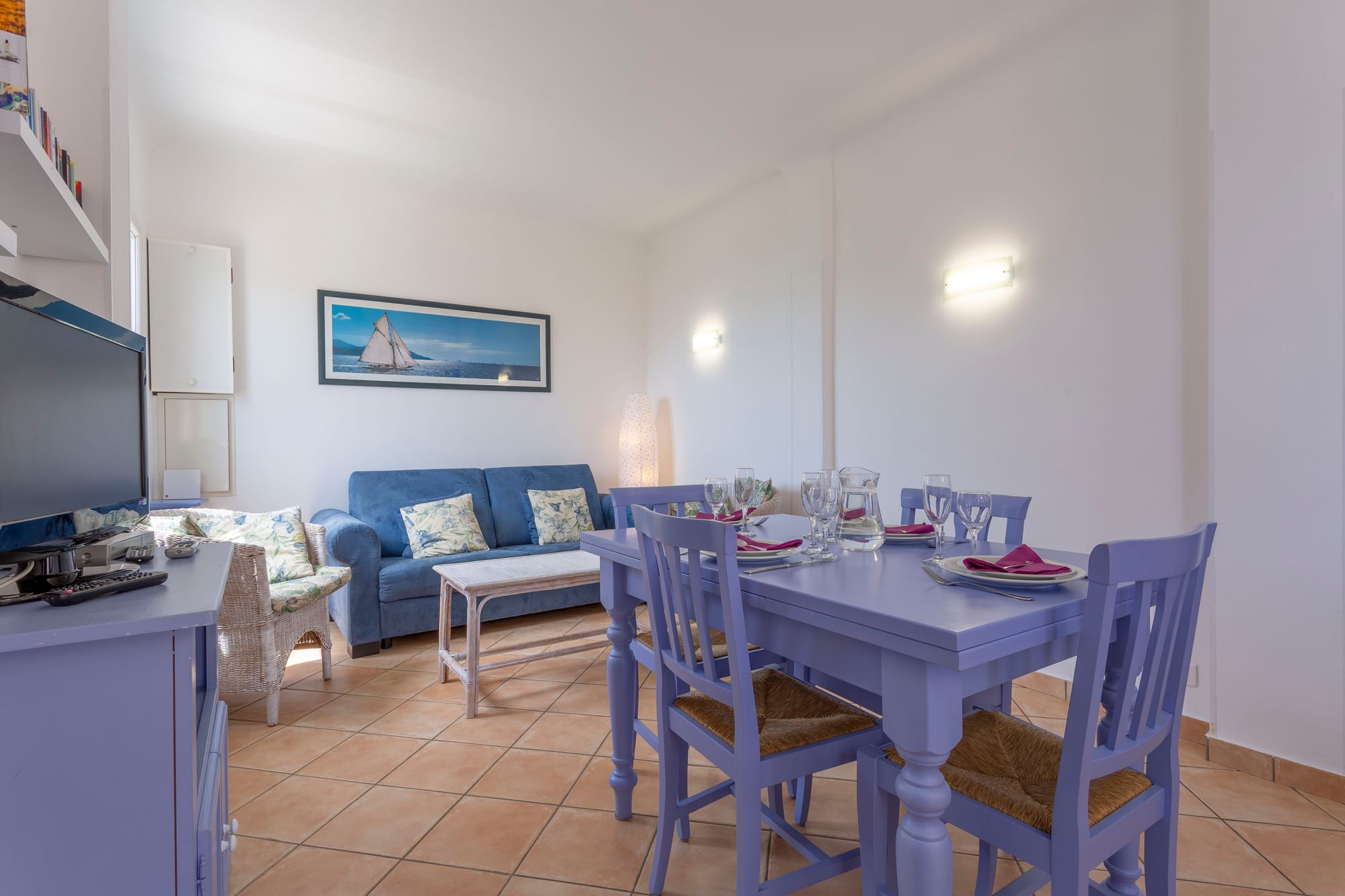 Dining and living room