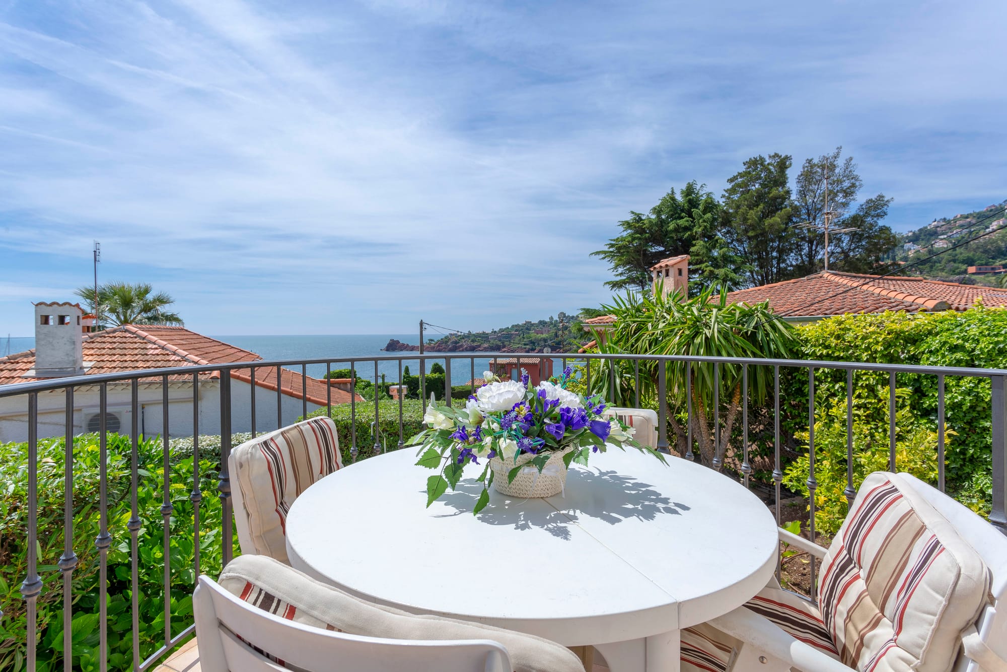 Sea view from round terrace