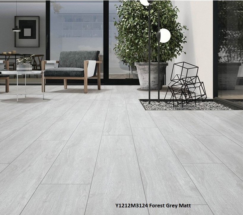 Modern living room with elegant floor tiles in Adelaide, featuring a stylish design that complements wall tiles, timber, and vinyl flooring.