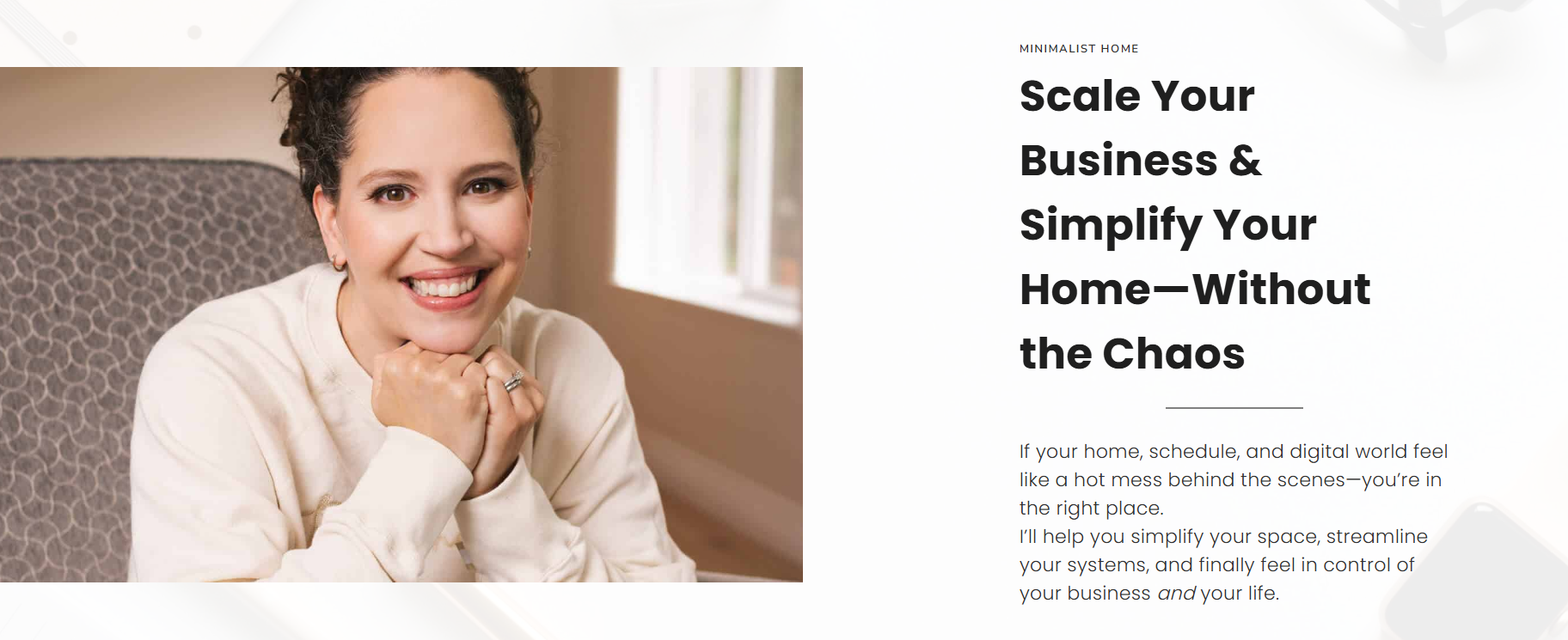 Minimalist Home Business