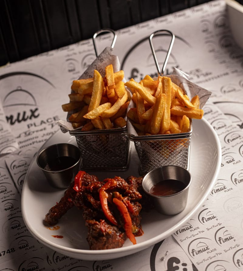 Peppered Chicken and Chips