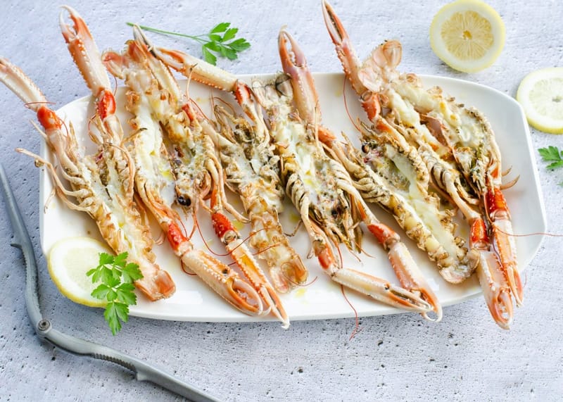 Cigalas a la plancha