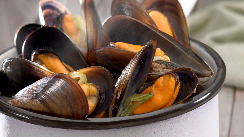 Mejillones al vapor