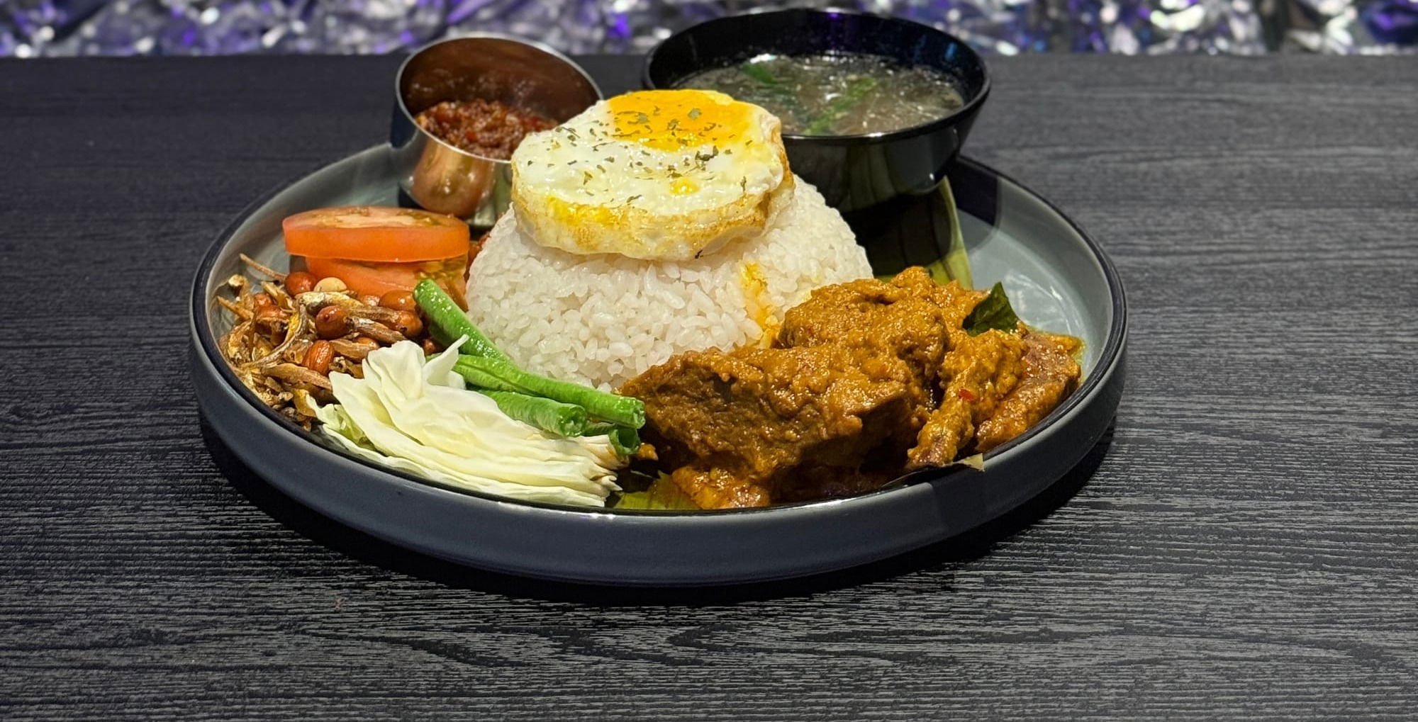 Nasi Lemak Beef Rendang