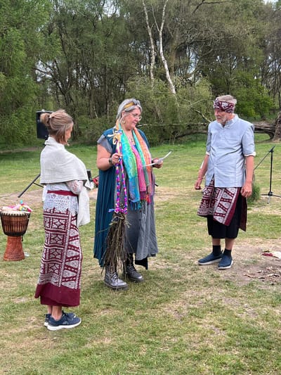 Handfasting at Nine Ladies Stone Circle – A Ceremony of Connection, Rhythm, and Sacred Offerings