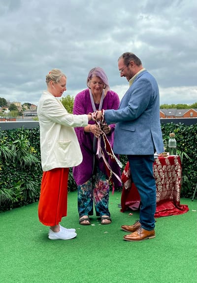 Handfasting on the Balcony: Lucy & Mark’s Renewal of Vows