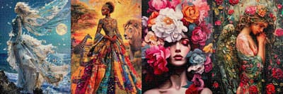 What are the top jigsaw puzzle image themes in 2025?