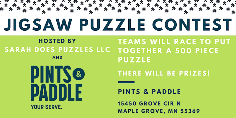 Maple Grove, MN- Team Jigsaw Puzzle Contest at Pints and Paddle