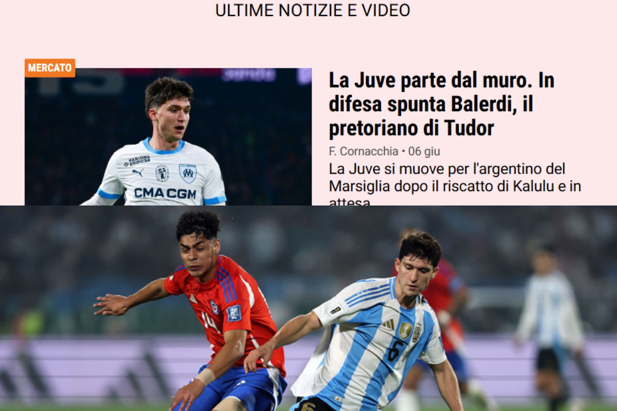 SERIE A – El mercedino Balerdi, pretendido por dos grandes del fútbol italiano