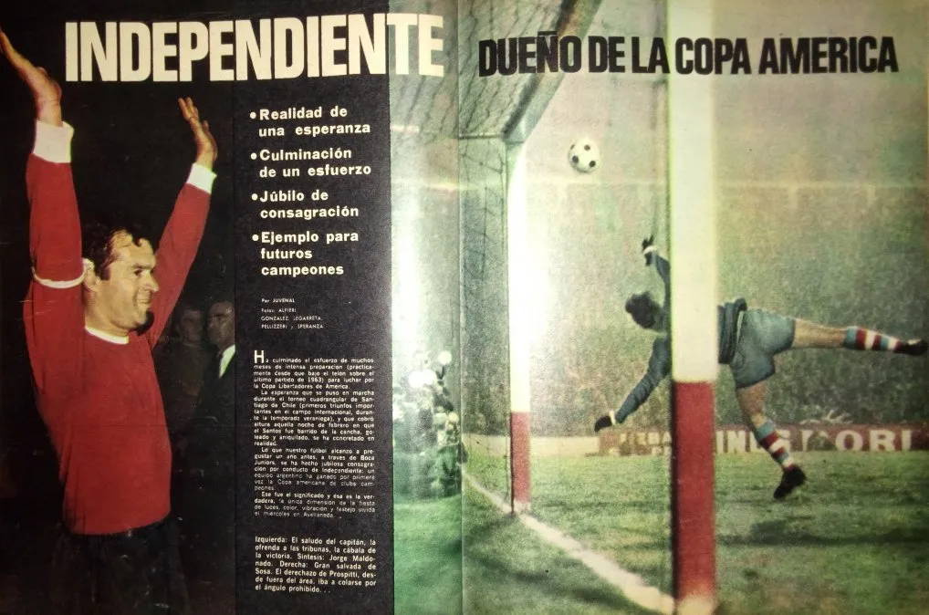 FÚTBOL - Independiente, el pionero de la 'mística copera', conquista su primera Copa Libertadores