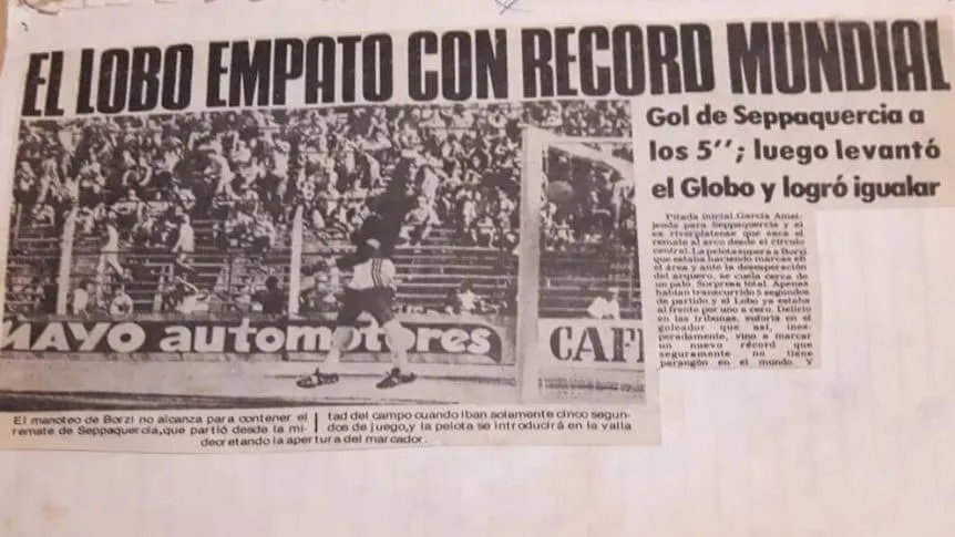 METROPOLITANO DE 1979 – El gol más rápido de la historia del fútbol argentino