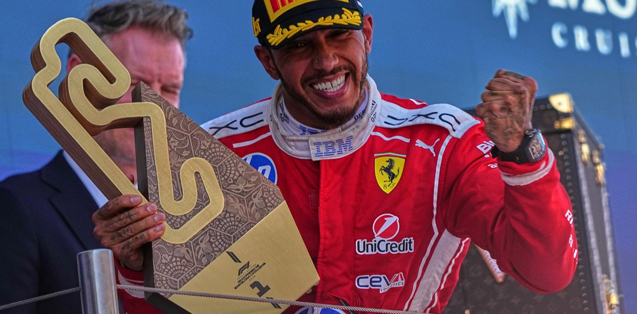 FÓRMULA 1 – Lewis Hamilton ganó por primera vez un GP con Ferrari