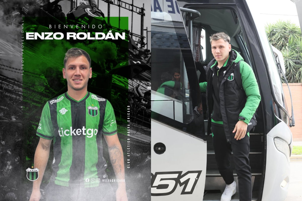 PRIMERA NACIONAL – Nueva Chicago hizo oficial la incorporación del villamercedino Enzo Roldán
