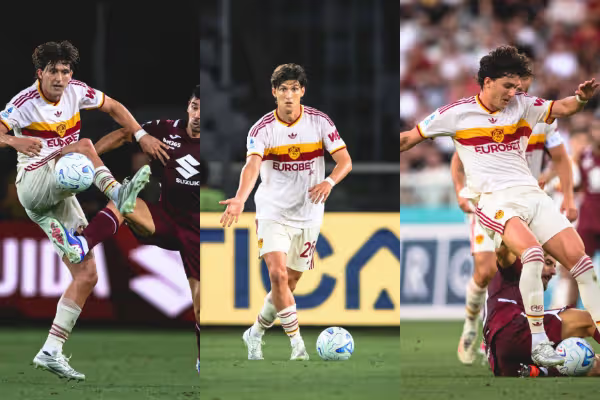 SERIE A – Con Balerdi por primera vez de titular, ganó la Roma y la prensa italiana destacó la solidez del mercedino