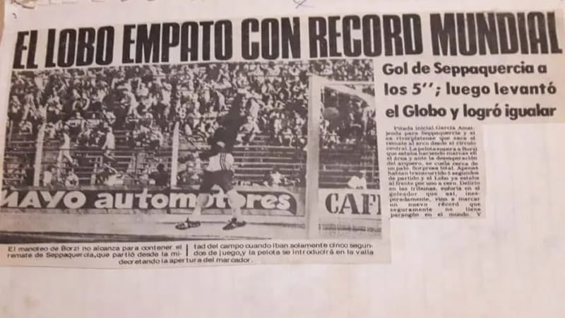 METROPOLITANO DE 1979 – El gol más rápido de la historia del fútbol argentino