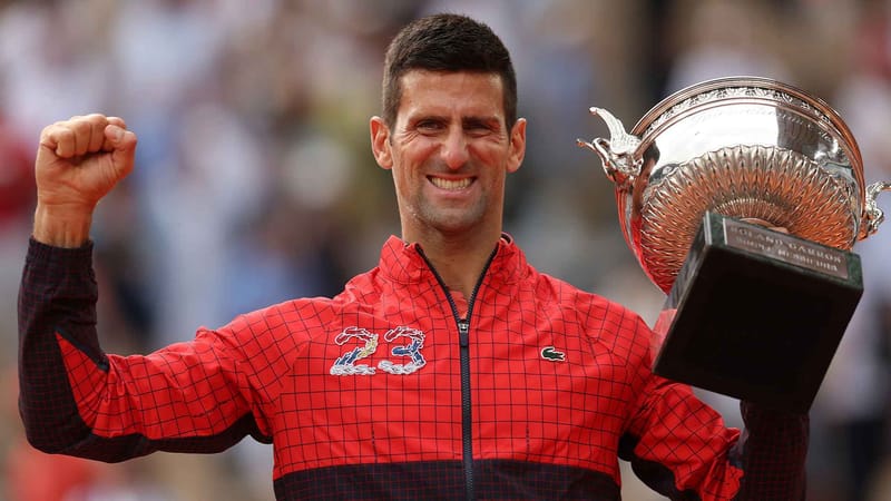 TENIS - Djokovic hace historia al ganar su Grand Slam No. 23 en Roland Garros