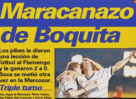 COPA MERCOSUR 1998 – 'Maracanazo' de Boca con suplentes