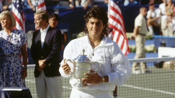 TENIS – Gaby Sabatini en el momento más importante de su carrera