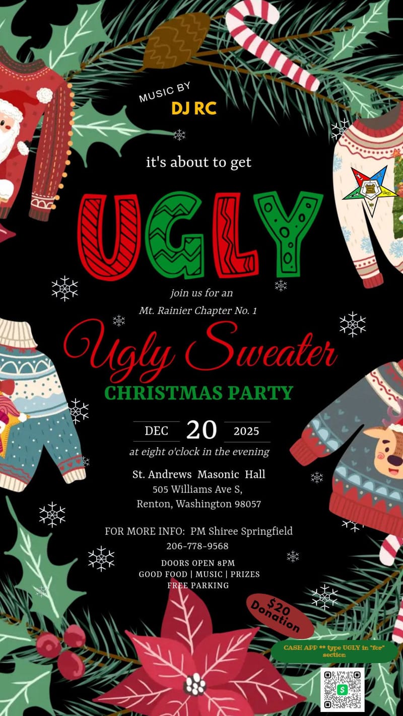 Mt. Rainier Chapter #1 "Ugly Sweater Christmas Party"