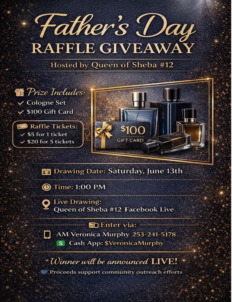 Father's Day Raffle Giveaway...Hosted by Queen of Sheba#12