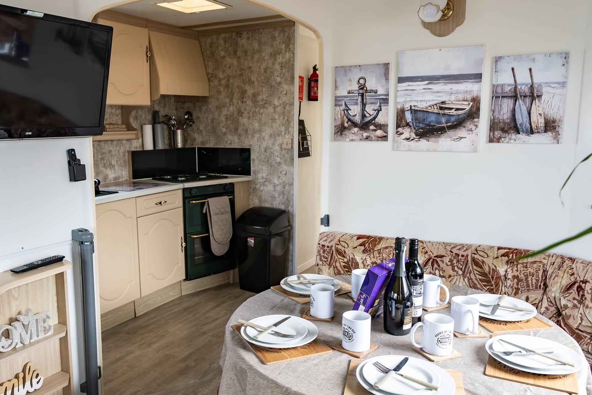 Sealands 151 dining area and kitchen