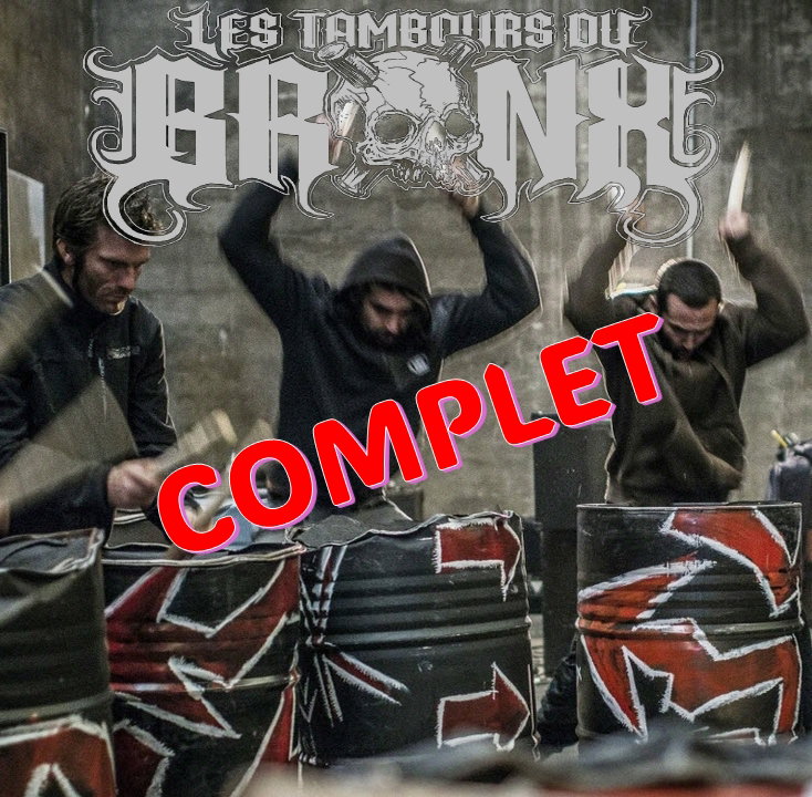 * Vendredi 25/09 * Les Tambours du Bronx (Percussions) (24 à 28 €)