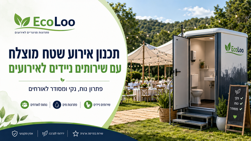 תכנון אירוע שטח מוצלח עם שירותים ניידים לאירועים