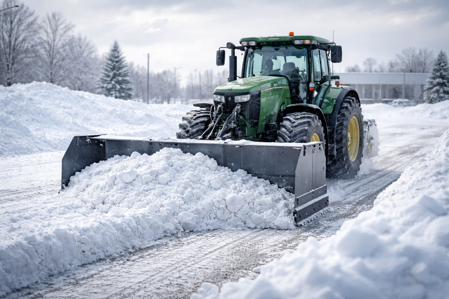 What Should Contractors Know Before Choosing a Snow Pusher Attachment?