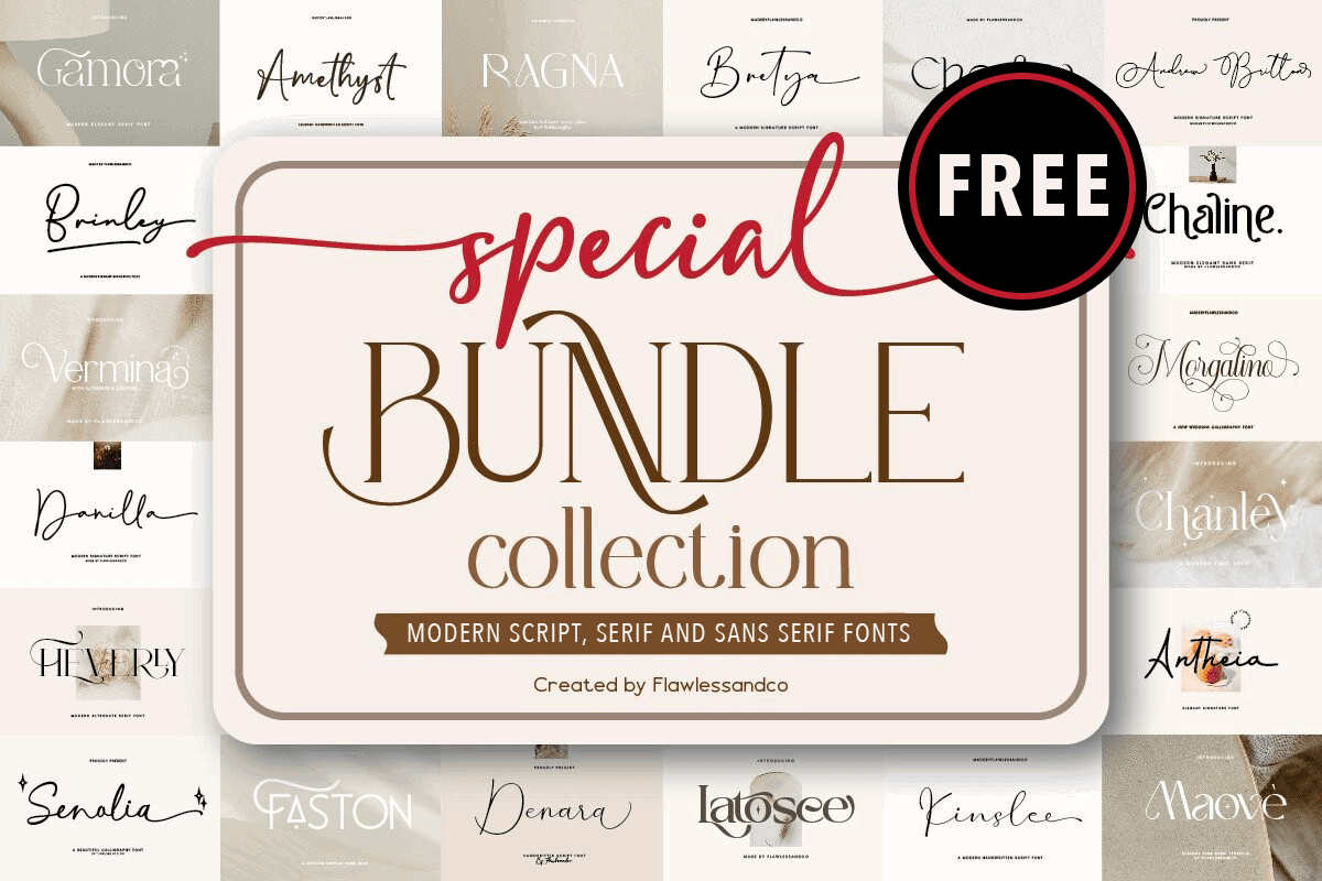 Special font bundle