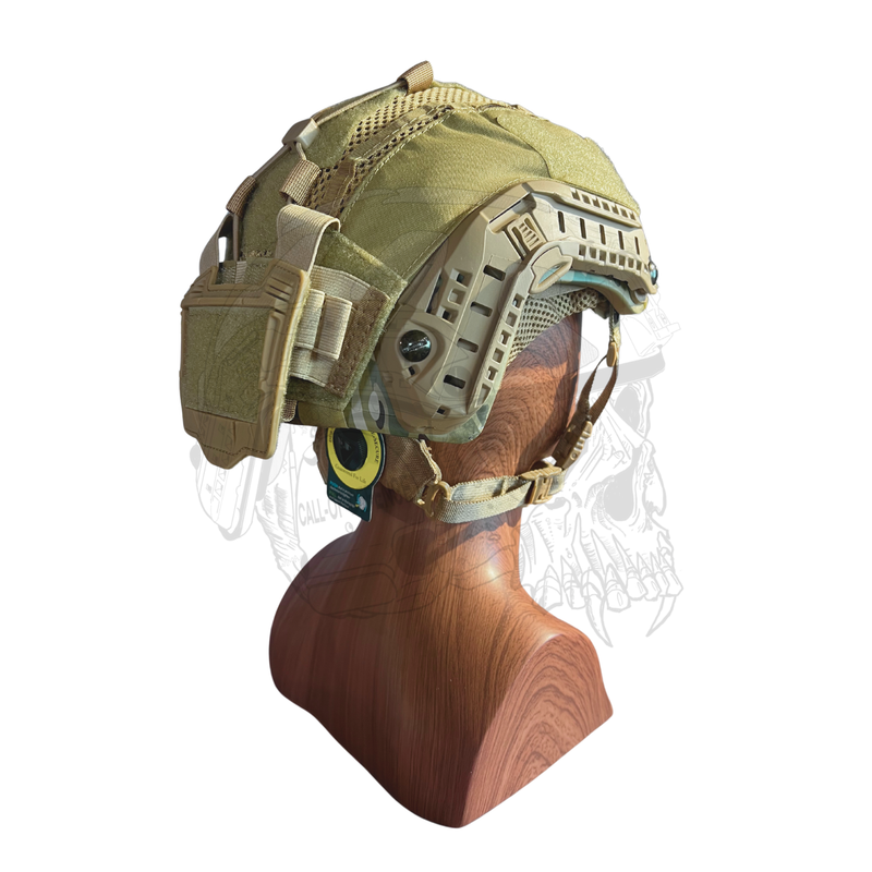 Casque Balistique Léger Enfant Avec Jumelles Et Lampe – Kit Airsoft/Cosplay, Rails Modulaires, ABS (jouet)