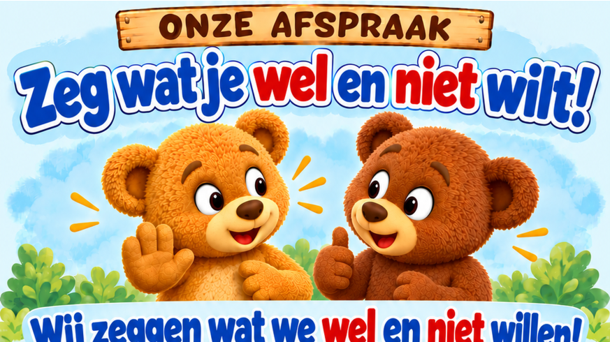 Afsprakenposter – Zeg wat je wel en niet wilt