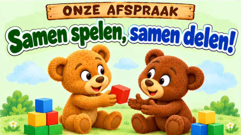 Afsprakenposter – Samen spelen, samen delen