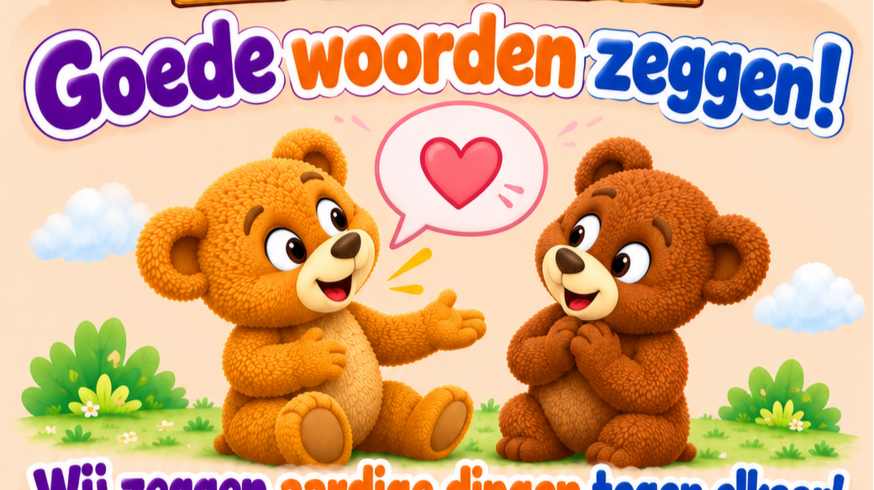 Afsprakenposter – Goede woorden zeggen