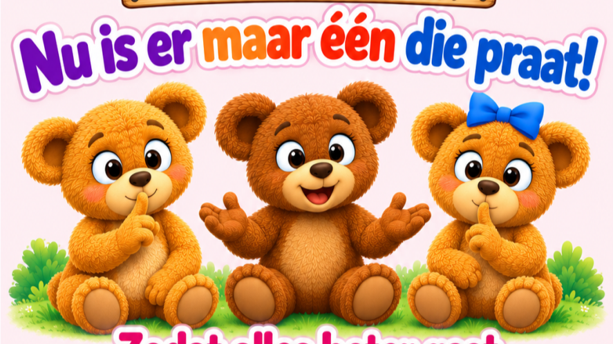Afsprakenposter – Nu is er maar één die praat