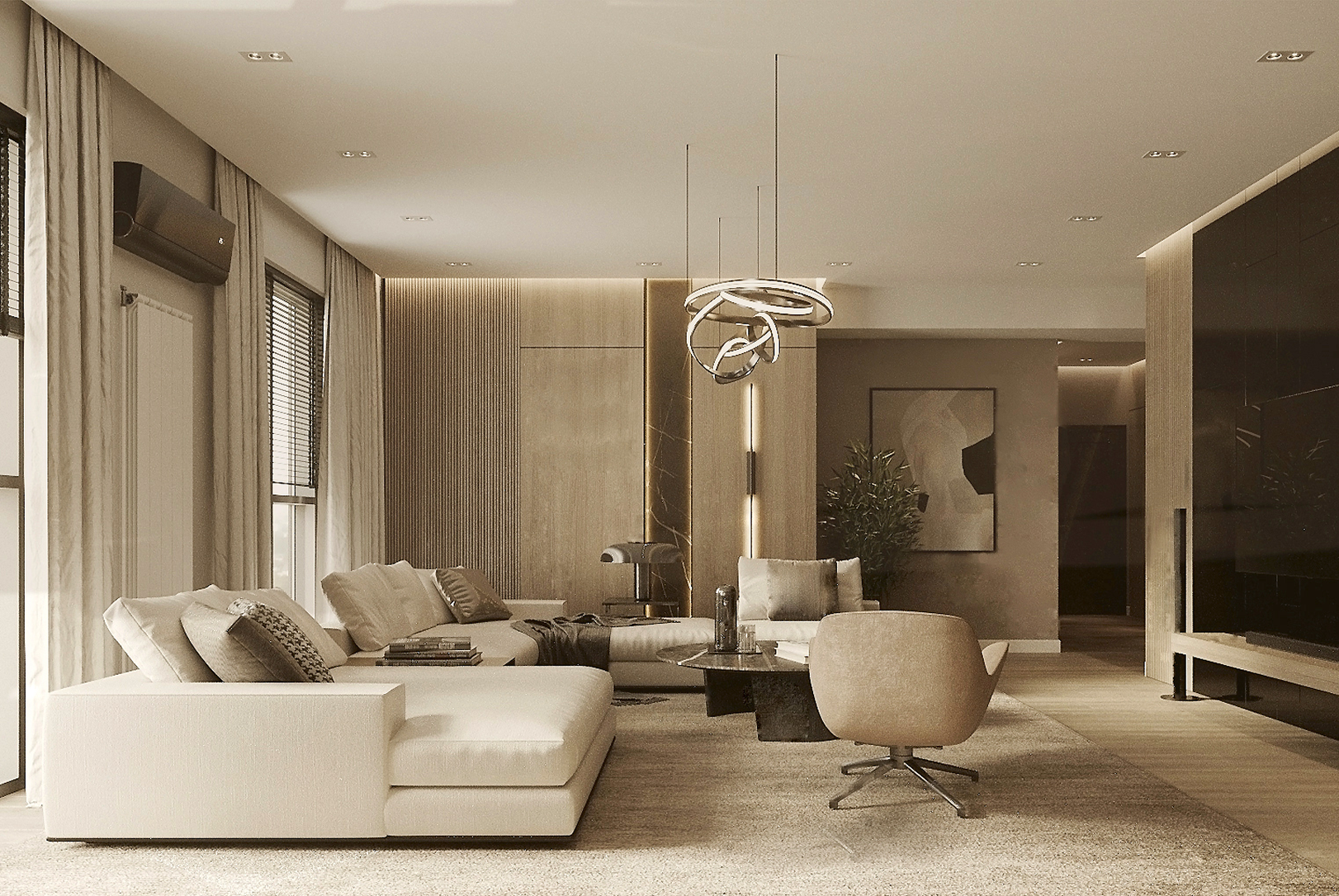 Дизайн вітальні в сучасному стилі