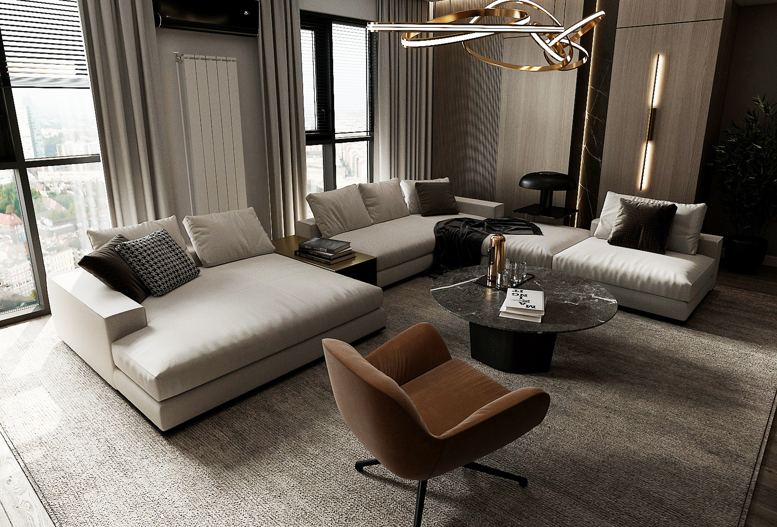 Дизайн вітальні в сучасному стилі