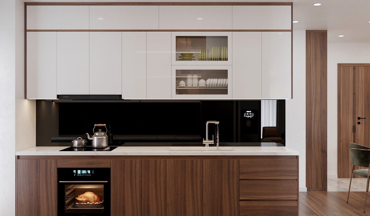 Сучасна кухня-вітальня .