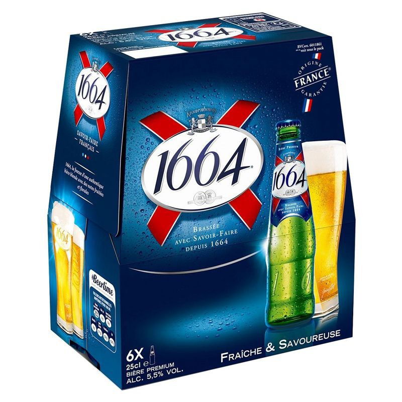1664 pack de 6 x 25cl