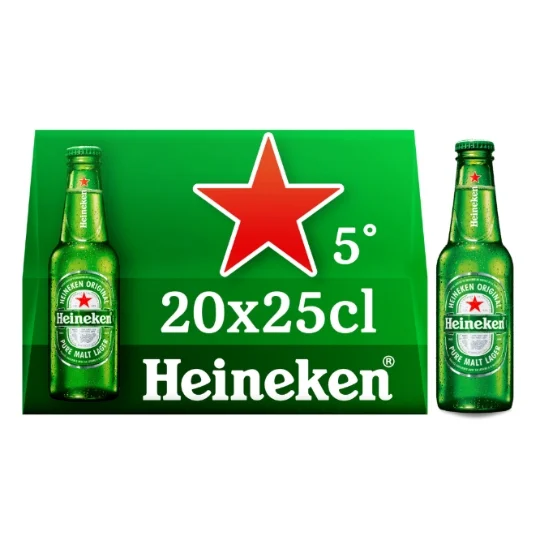 Heineken pack de 20 x 25cl