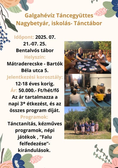 Nagybetyár csoport nyári tábor