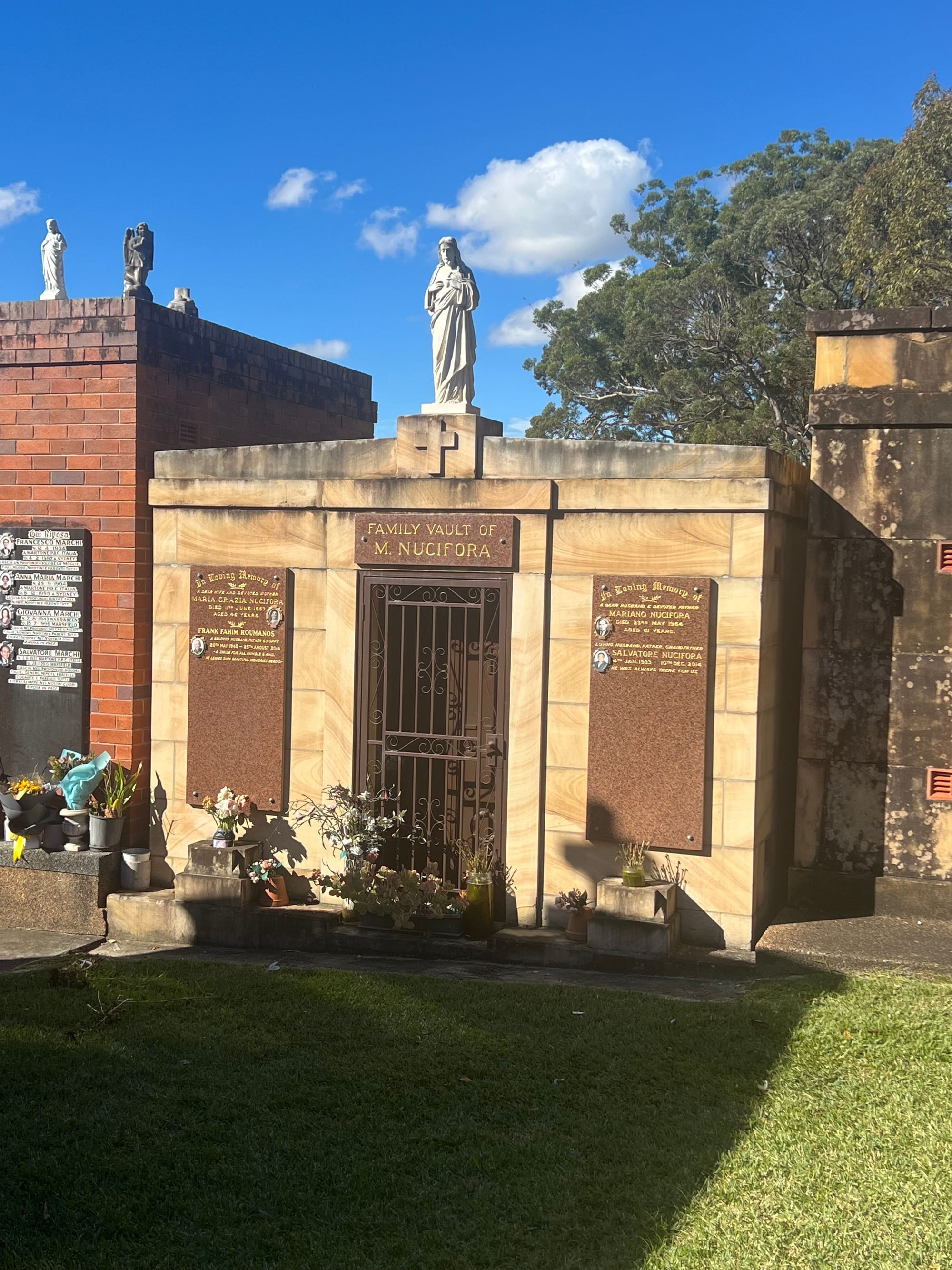 Vault Restoration before photos – Macquarie Park Cemetery, Sydney
