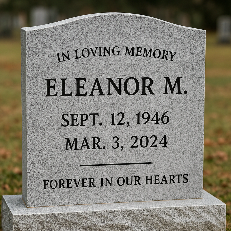 Headstone Inscription Ideas & Fonts | European Monuments