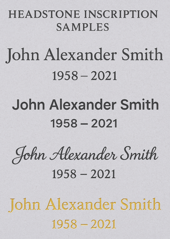 Guide to Choosing Headstone Inscriptions: Fonts, Wording & Styles | European Monuments
